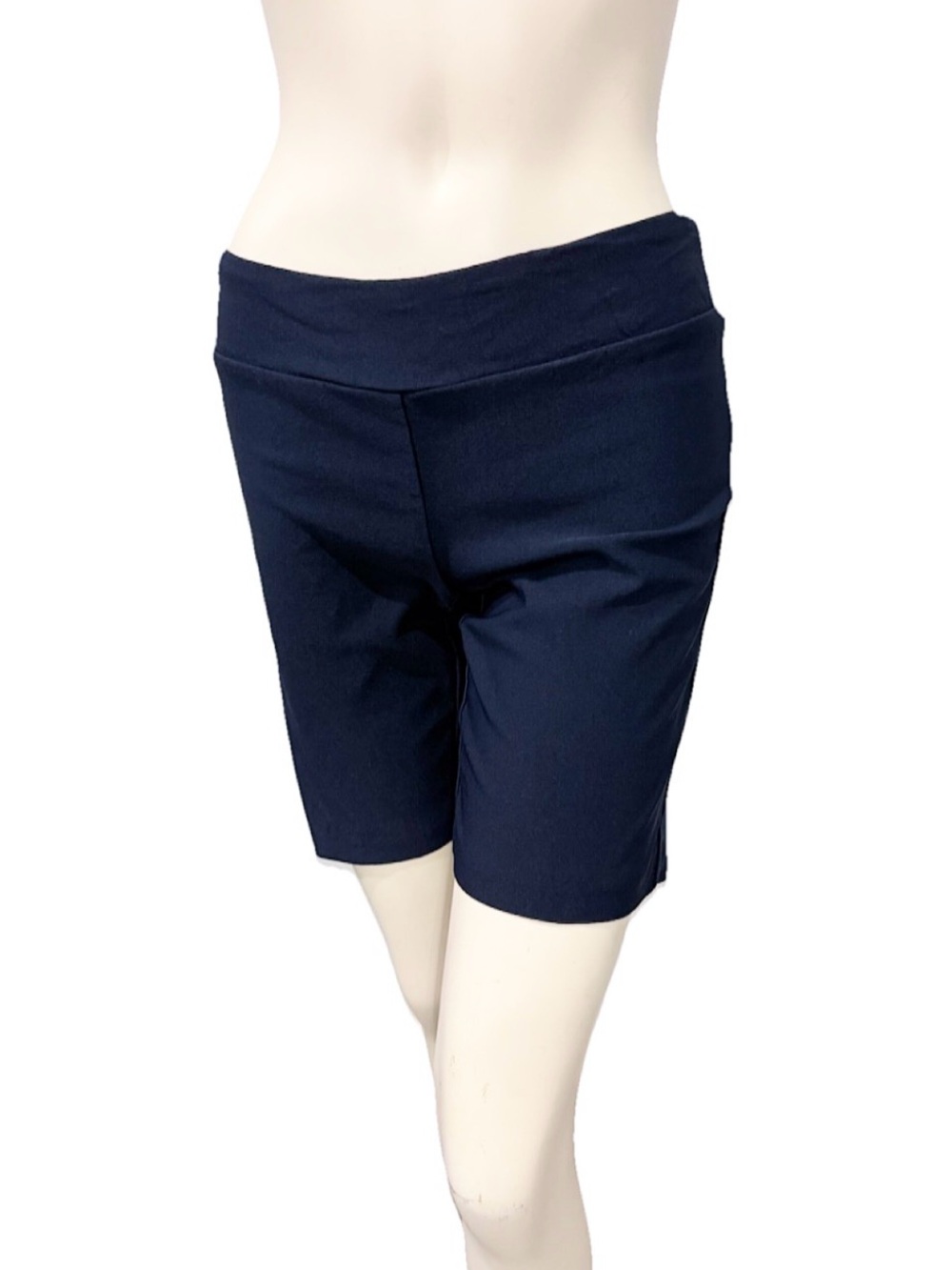 J.McLaughlin Masie Shorts Navy Blue Size 4 Stretch Pull-On Classic